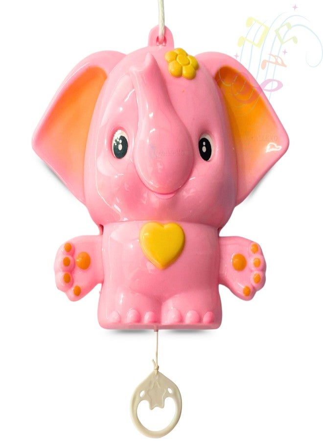 MALLEXO Musical Bell for 0-6 Months Infant Toy | 1PCs Music Cardle Bell for New Born Baby Shake & Grab Rattle Toys for Kids, Boys and Girls Educational | Development Items Birthday Gifts for Children (Pink) - Image 1